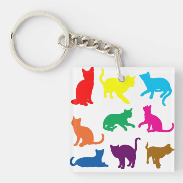 LGBT Cats Keychain (Front)
