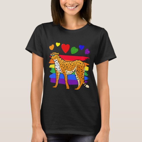 Lgbt Cheetah Gay Pride Rainbow Lgbtq T_Shirt