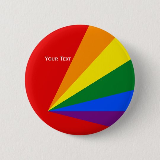 LGBT Color Rainbow Flag Badge Button