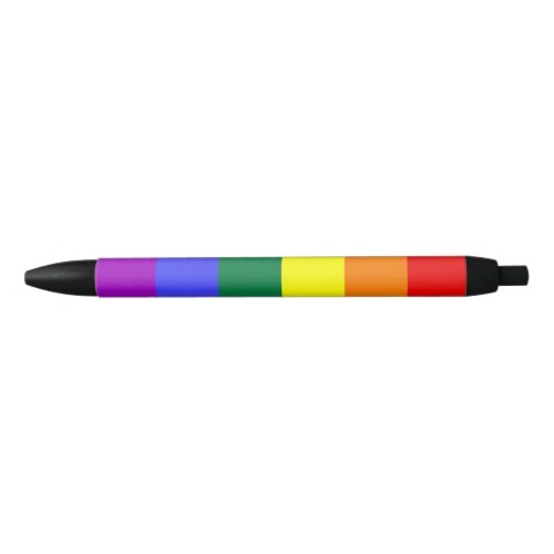 LGBT colors Black Ink Pen