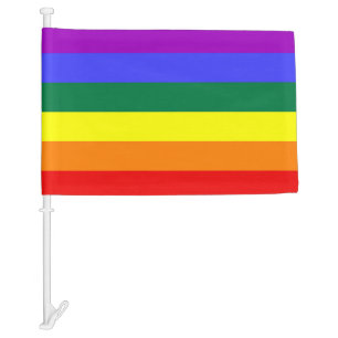 LGBT Colors Car Flag