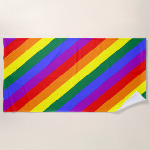 LGBT Colors Intense Beach Towel