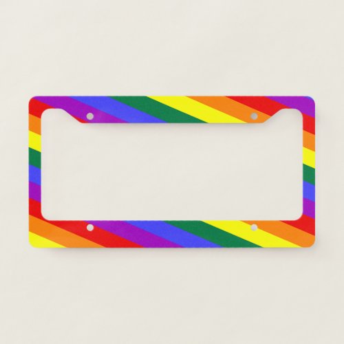 LGBT Colors Intense License Plate Frame