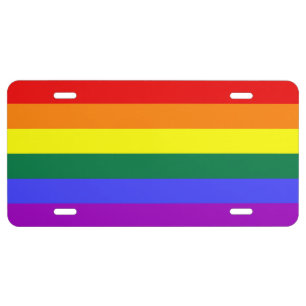 LGBT Colors License Plate