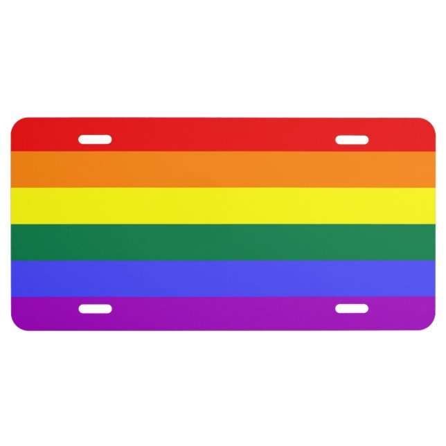 LGBT Colors License Plate (Front)