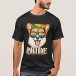 Lgbt Corgi Gay Pride Lgbtq Rainbow Flag Sunglasses T-Shirt<br><div class="desc">Lgbt Corgi Gay Pride Lgbtq Rainbow Flag Sunglasses</div>