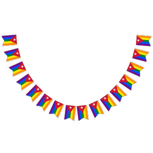 LGBT Cuba Bunting Flags