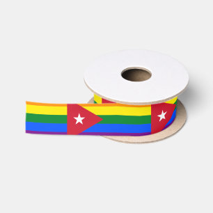 LGBT Cuba Satin Ribbon