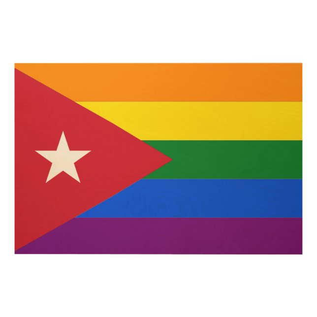 LGBT Cuba Wood Wall Decor (Front)