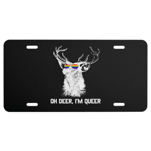 LGBT Deer License Plate