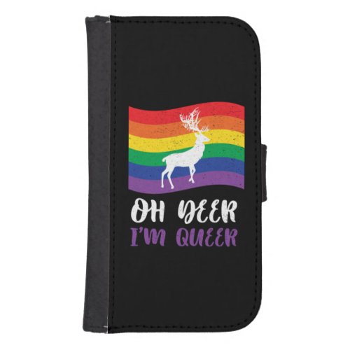 LGBT Deer Galaxy S4 Wallet Case