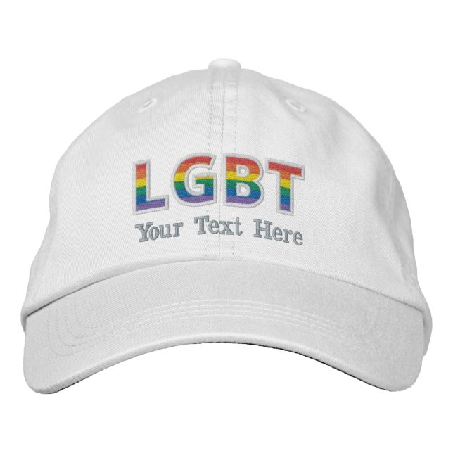 LGBT EMBROIDERED BASEBALL CAP (Front)