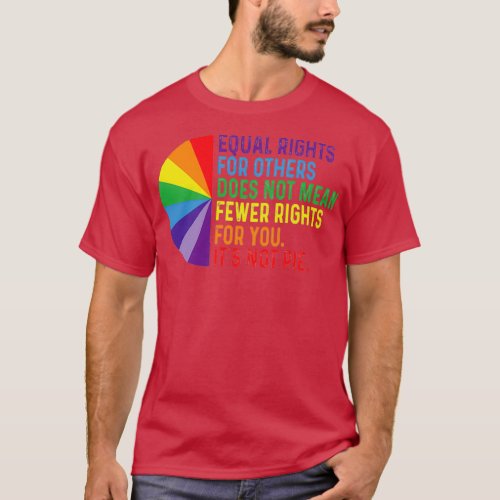LGBT Equal Rights Pie for Black People Minorities  T_Shirt