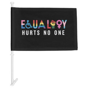 Lgbt Equality Hurts No One Pride Human Rights Car Flag