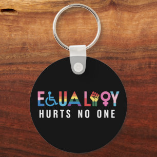 Lgbt Equality Hurts No One Pride Human Rights Keychain