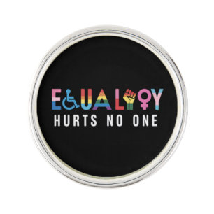 Lgbt Equality Hurts No One Pride Human Rights Lapel Pin