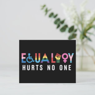 Lgbt Equality Hurts No One Pride Human Rights Postcard