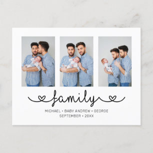 LGBT Family Photo Template Personalized Text