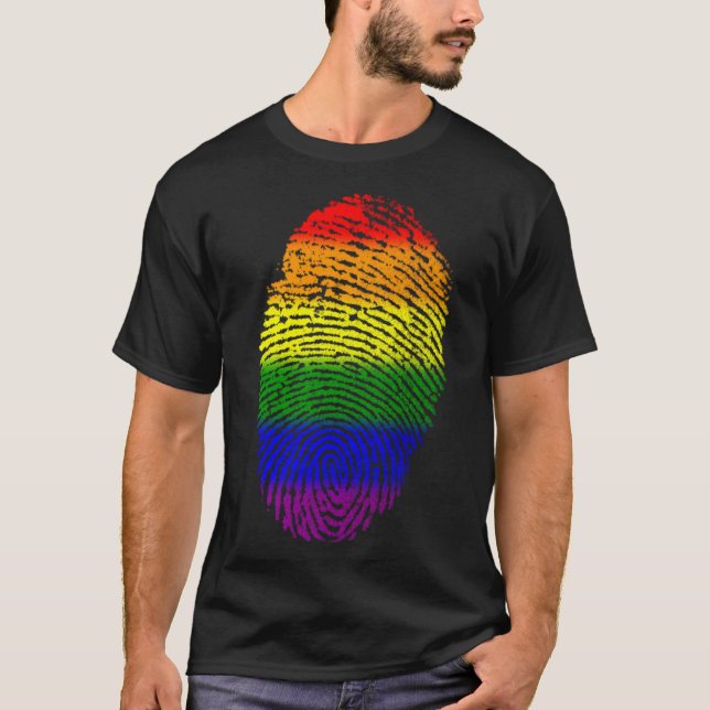 LGBT Fingerprint T-Shirt (Front)