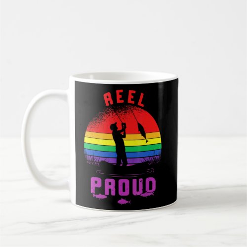 Lgbt Fishing Reel Proud Gay Angler Retro Queer Pri Coffee Mug Lgbt Fishing Reel Proud Gay Angler Retro Queer Pri Coffee Mug