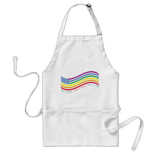 LGBT flag Adult Apron