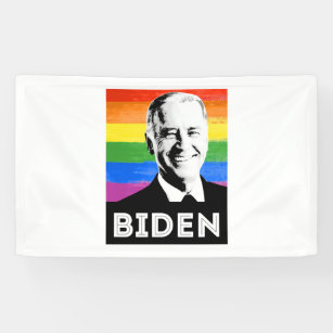 LGBT Flag Biden Banner