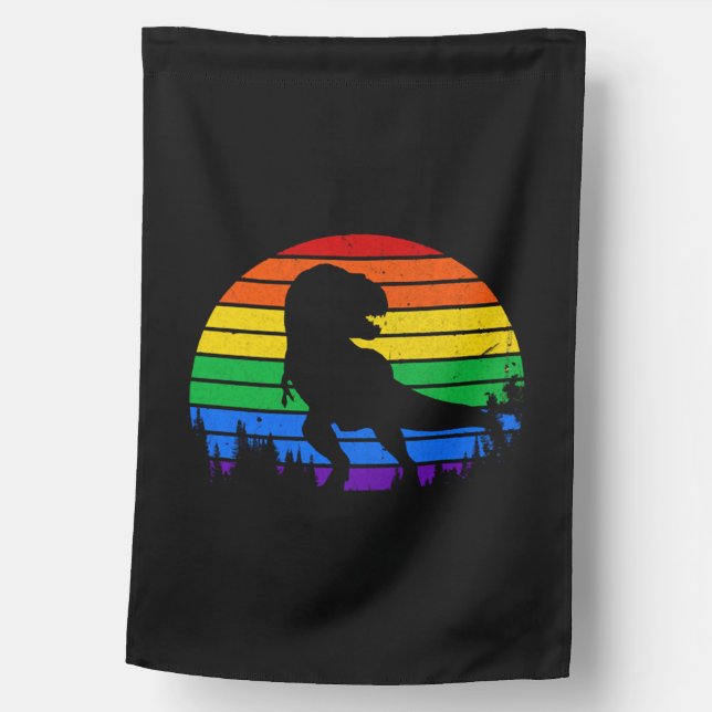 LGBT Flag Dinosaur (Front)