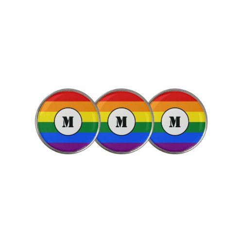 LGBT flag Drawstring Backpack Golf Ball Marker