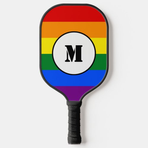 LGBT flag Drawstring Backpack Pickleball Paddle