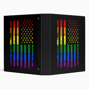 LGBT Flag Gay Pride Month Transgender 3 Ring Binder