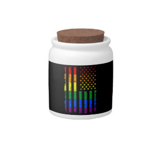LGBT Flag Gay Pride Month Transgender Candy Jar