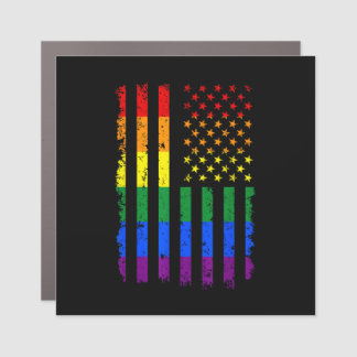 LGBT Flag Gay Pride Month Transgender Car Magnet