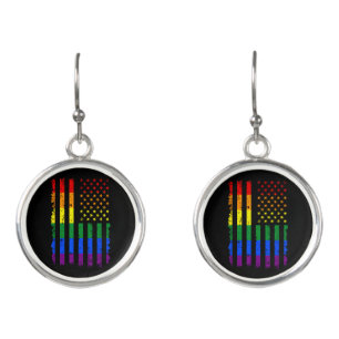 LGBT Flag Gay Pride Month Transgender Earrings