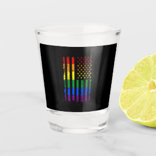 LGBT Flag Gay Pride Month Transgender Shot Glass