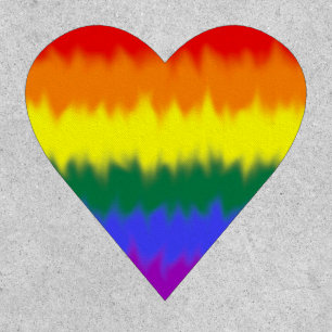 LGBT+ Flag Heart Patch
