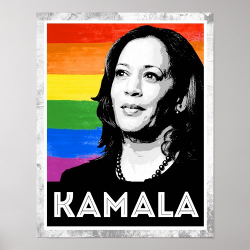 LGBT Flag _ KAMALA HARRIS 2020 Poster