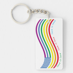 LGBT flag Keychain