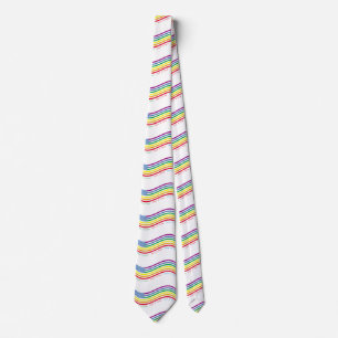 LGBT flag Neck Tie