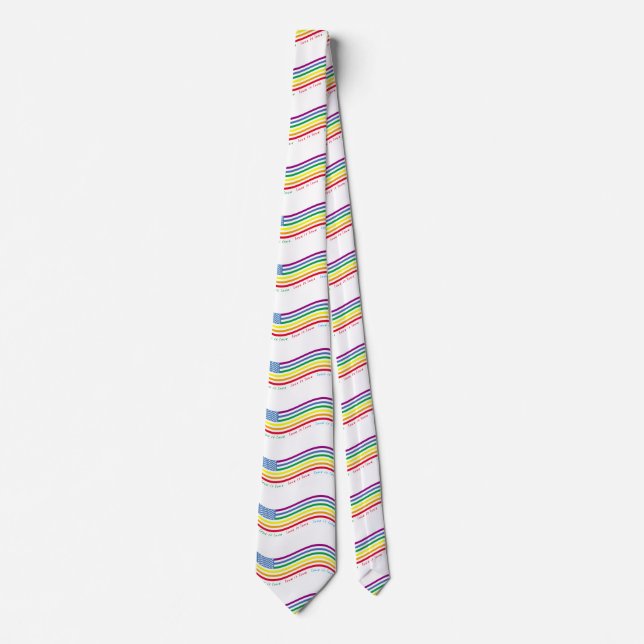 LGBT flag Neck Tie (Front)