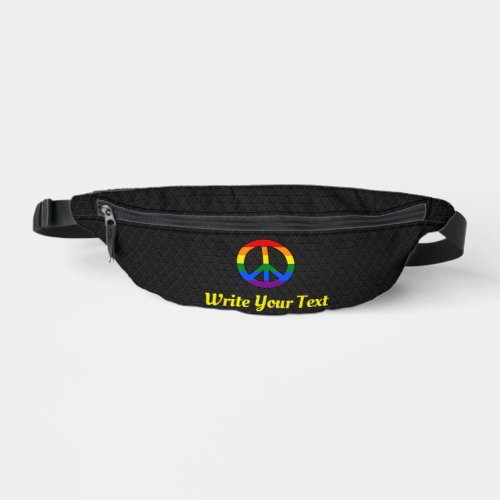 LGBT flag peace sign  Fanny Pack