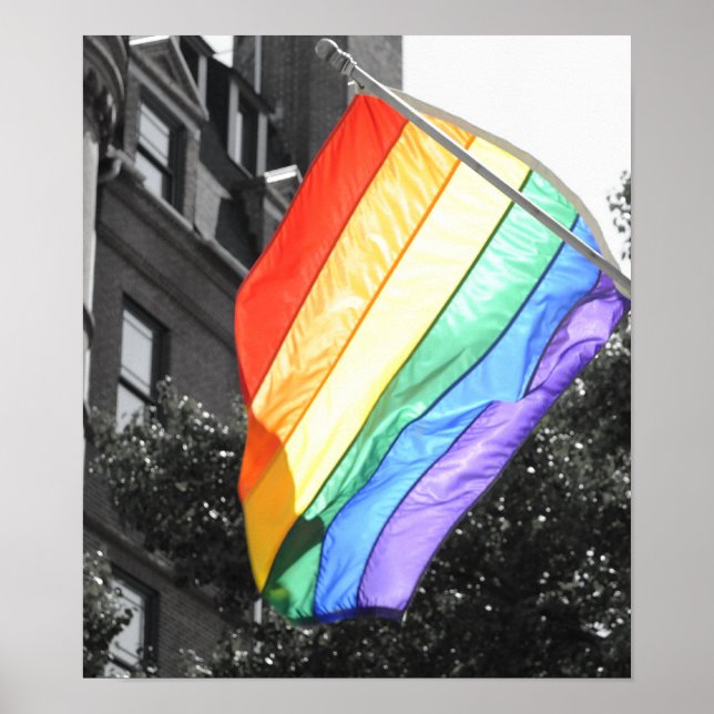 LGBT Flag Photo Poster (Front)