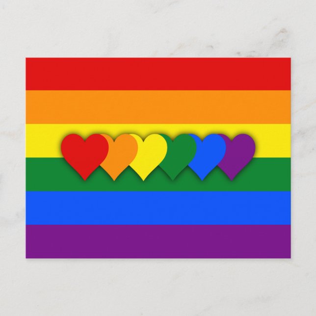 LGBT flag Postcard (Front)