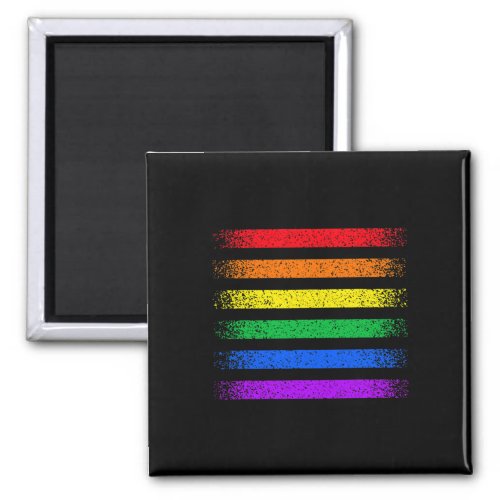 LGBT Flag Rainbow  LGBT Pride Awareness  Magnet