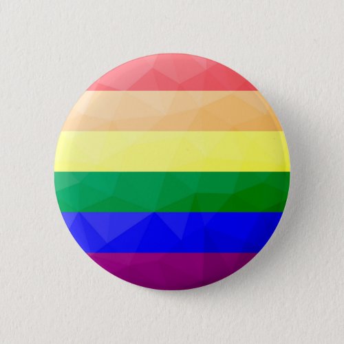 LGBT flag rainbow lines geometric mesh pattern Button