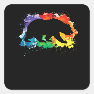 LGBT Flag Sounds Gay I am In Copy Square Sticker