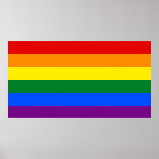 LGBT flag wall poster