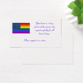 LGBT Flag, Your business is being patronized by... (Desk)