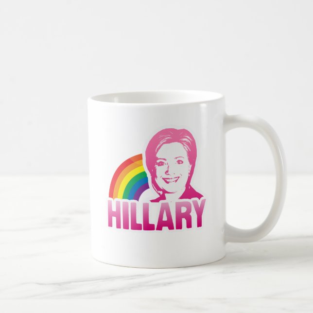 LGBT FOR HILLARY CLINTON 2016 -.png Coffee Mug (Right)