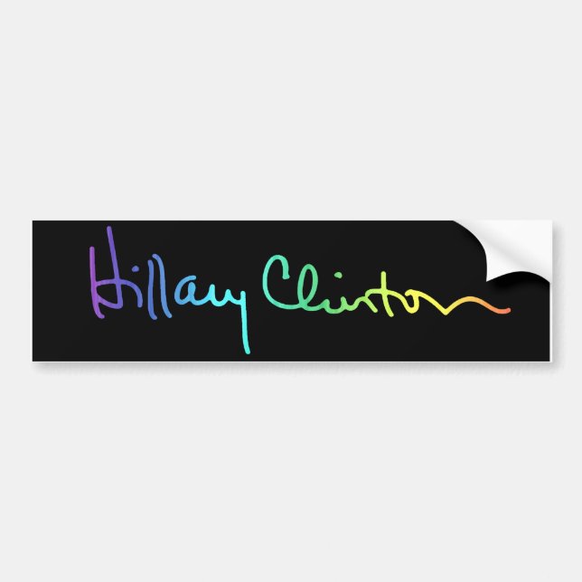 LGBT for Hillary Clinton Bumper Sticker (Front)