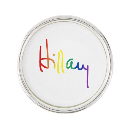 LGBT for Hillary Clinton Pin
